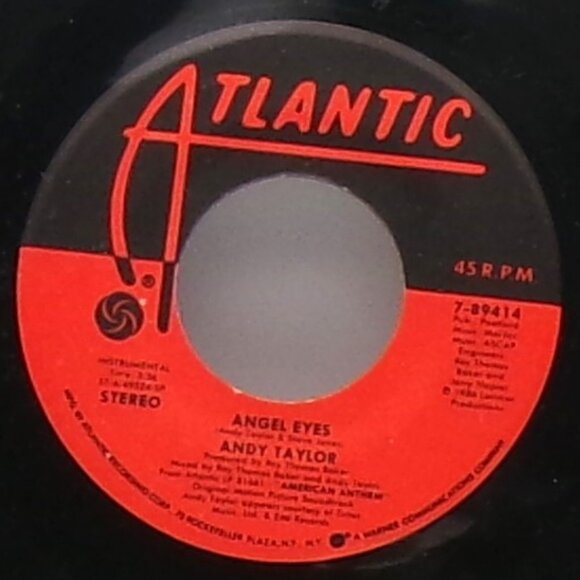 Take it Easy/Angel Eyes by Andy Taylor 45 - Picture 3 of 4